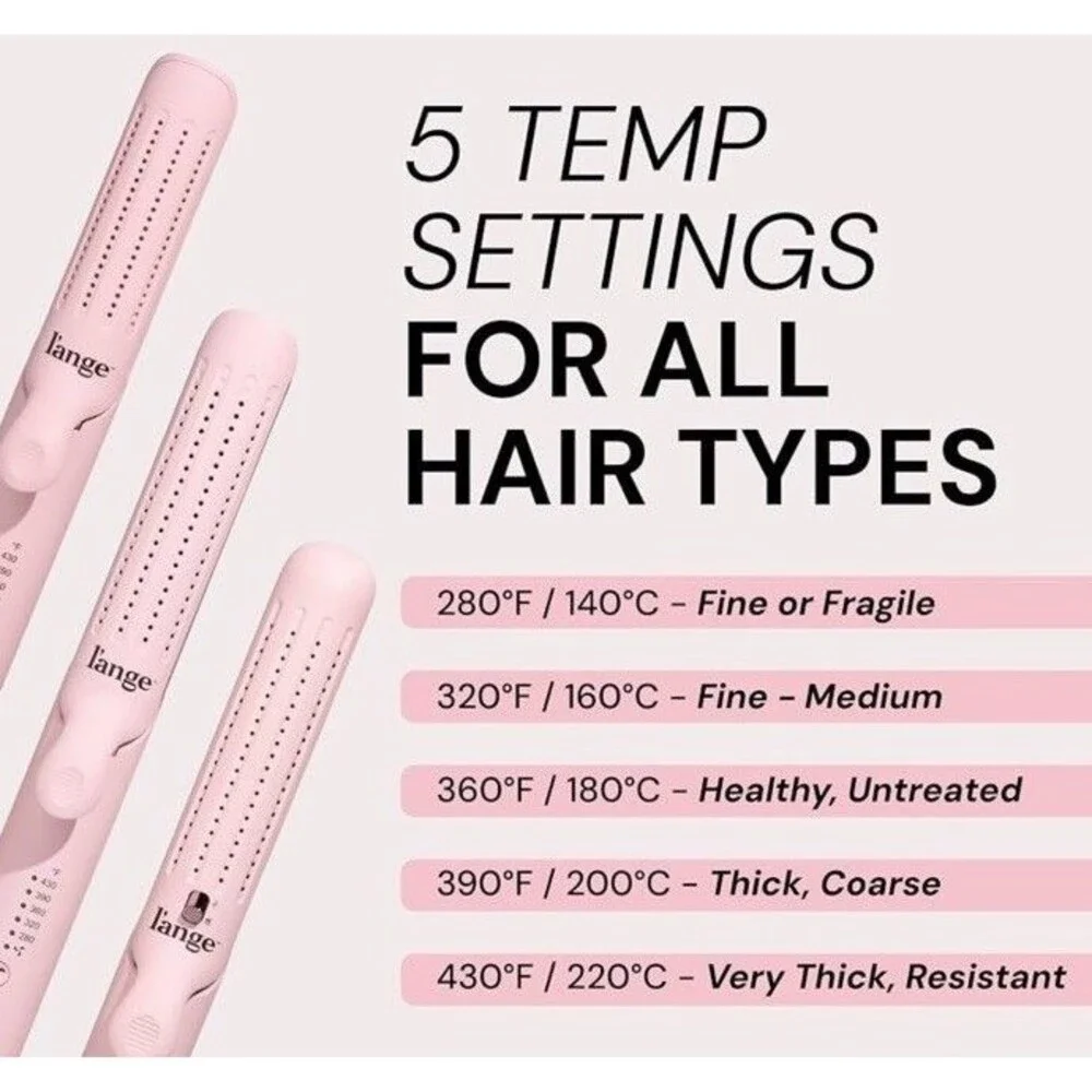 L'ange Le Duo 360 Airflow Styler Curl Straighten Wave - Blush Pink